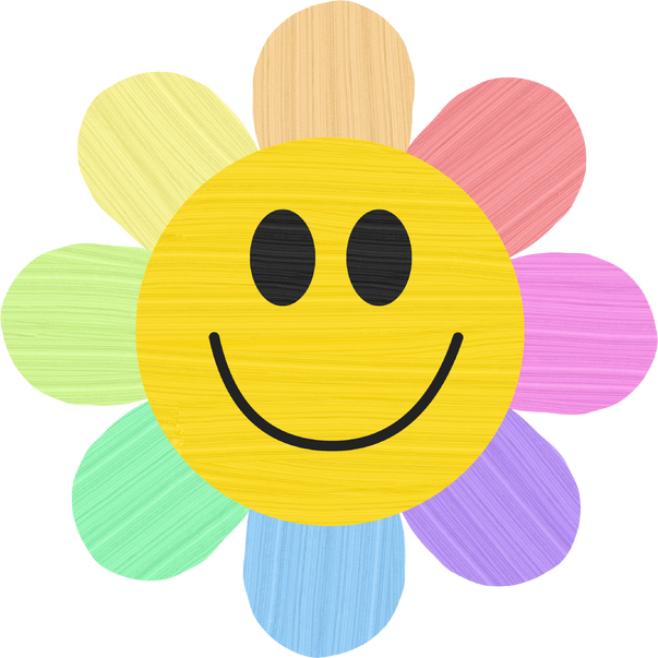 Colorful Flower Smiley